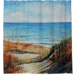Kustzand Dunes Beach Art Showgordijn Douchegordijn