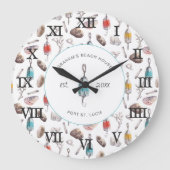 Kustzand | Naam familie Beach House Grote Klok (Voorkant)