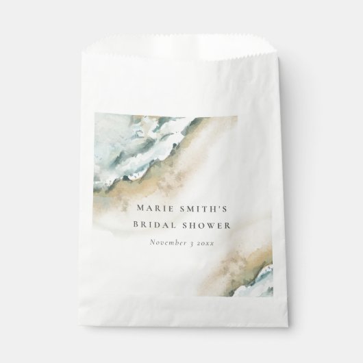 Kustzand Zee-strand Nautisch Vrijgezellenfeest Bedankzakje (Voorkant)