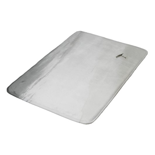 Kustzandloper op het strand badmat (Gekanteld)