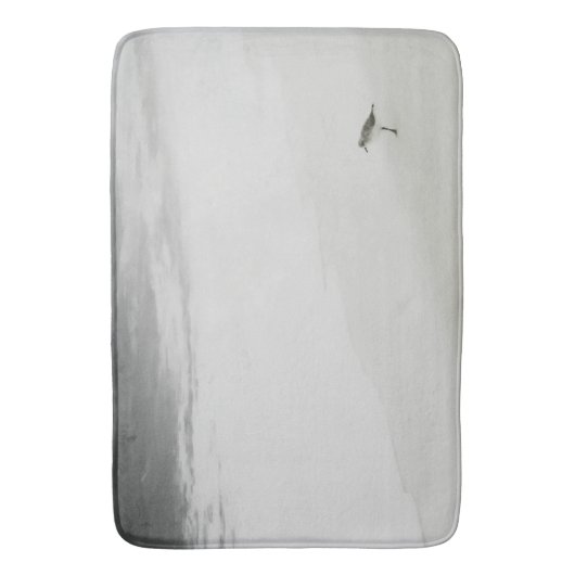 Kustzandloper op het strand badmat (Voorkant Verticaal)