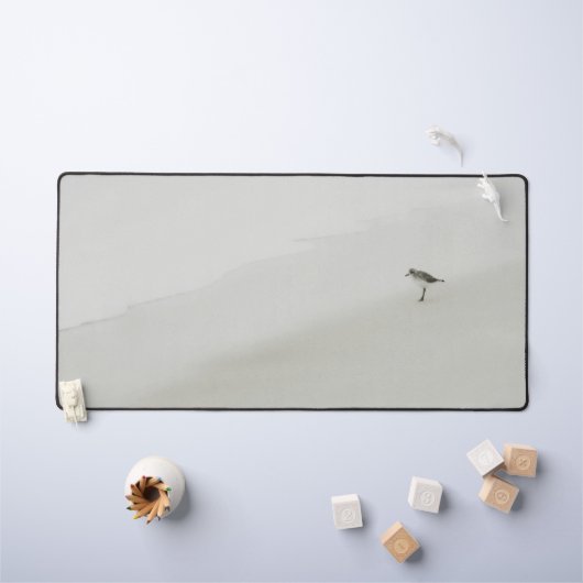 Kustzandloper op het strand bureaumat (Kindertafel)