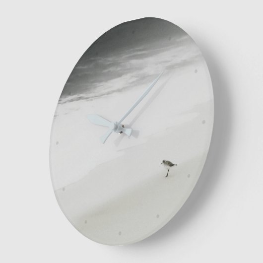 Kustzandloper op het strand grote klok (Hoek)