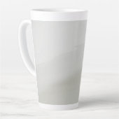 Kustzandloper op het strand latte mok (Linkerhoek)