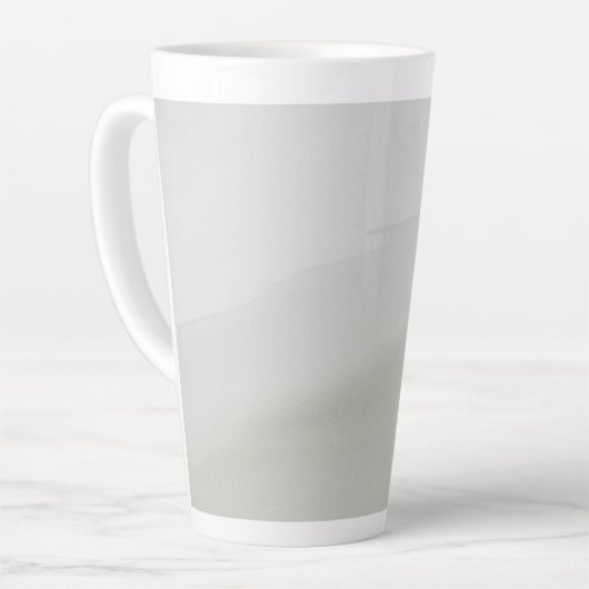 Kustzandloper op het strand latte mok (Linkerhoek)