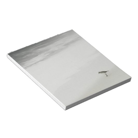 Kustzandloper op het strand notitieblok (Schuin)