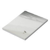 Kustzandloper op het strand notitieblok (Linkerzijde)