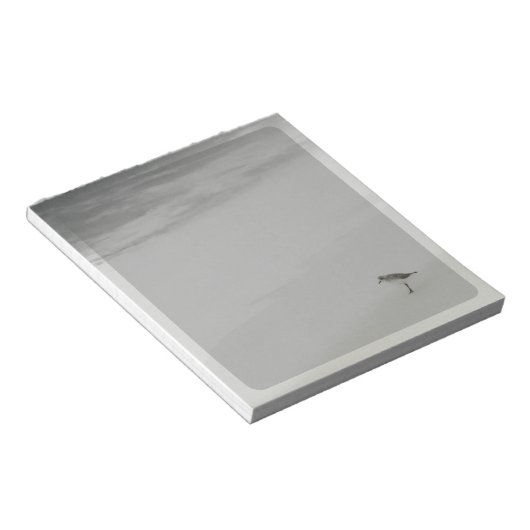 Kustzandloper op het strand notitieblok (Schuin)