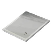 Kustzandloper op het strand notitieblok (Linkerzijde)