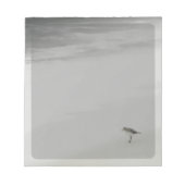 Kustzandloper op het strand notitieblok (Voorkant)