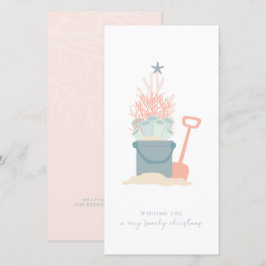 Kustzang kerstbal-fotovakantiekaart