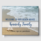 Kustzedenfamilie - Blauw huis - Welkom Gastenboek (Voorkant)