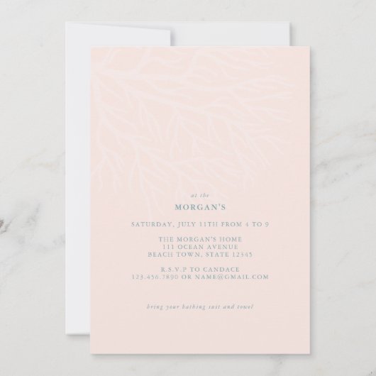 Kustzedenkerst in juli uitnodiging (Achterkant)