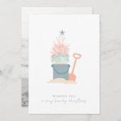 Kustzedenkerstfotofeestkaart Feestdagenkaart (Voorkant / Achterkant)