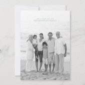 Kustzedenkerstfotofeestkaart Feestdagenkaart (Achterkant)