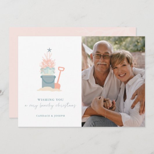 Kustzedenkerstkaart met foto (Voorkant / Achterkant)