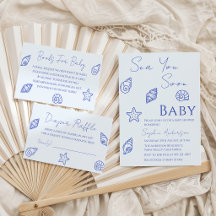 Kustzee tot ziens baby shower boeken voor baby