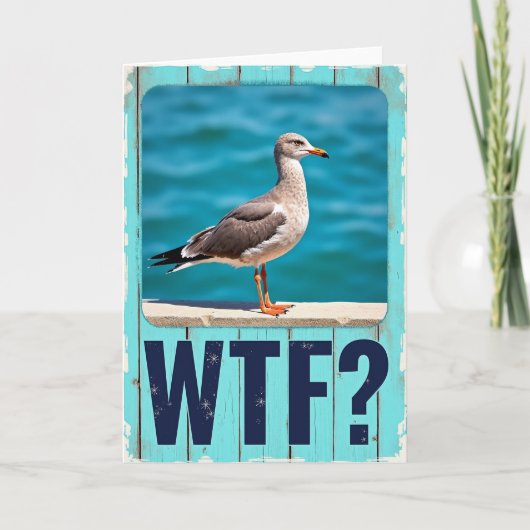 Kustzee Vogel Verjaardagskaart Kaart (Voorkant)