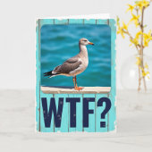 Kustzee Vogel Verjaardagskaart Kaart (Gele Bloem)