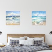 Kustzeegezichten van de Waterverf Muurkunst Sets (Slaapkamer)