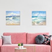 Kustzeegezichten van de Waterverf Muurkunst Sets (Woonkamer)