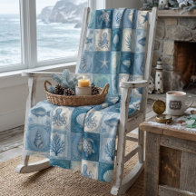 Kustzeeleven en botanische quilt