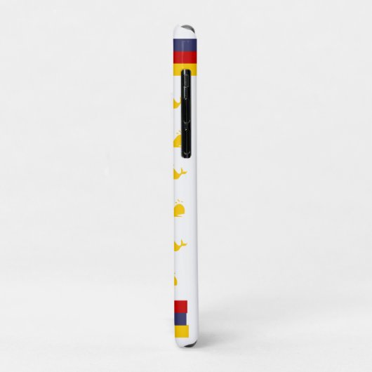 Kustzeemacht BLUE RED YELLOW WHALE Case-Mate iPhone Case (Achterkant/links)