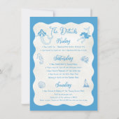 Kustzeemeermin Bachelorette Beach Weekend Kaart (Achterkant)