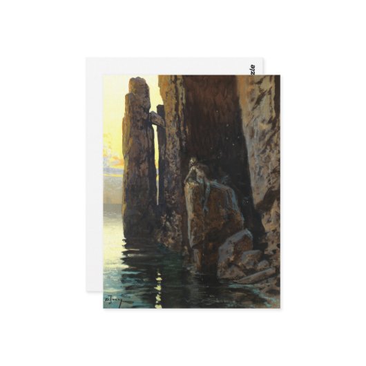 Kustzeemeermin Zee Meisje Bare & Lurking Desires Briefkaart (Voorkant / Achterkant in situ)