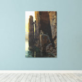 Kustzeemeermin Zee Meisje Bare & Lurking Desires Canvas Afdruk (Insitu (Houten vloer))