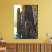 Kustzeemeermin Zee Meisje Bare & Lurking Desires Canvas Afdruk (Insitu (Woonkamer))