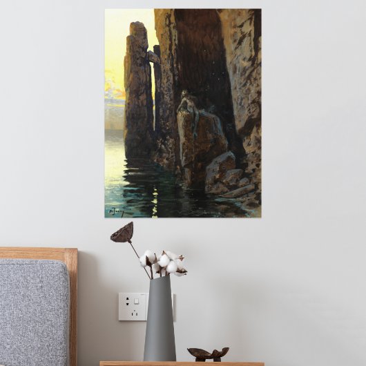 Kustzeemeermin Zee Meisje Bare & Lurking Desires Folie Afdrukken (Insitu (Slaapkamer 2))