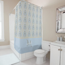 Kustzeepaardje Cameo Blauwe Crème Streep Monogram
