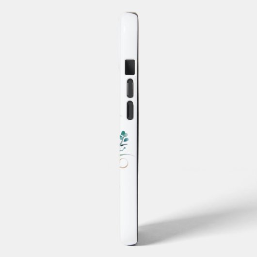 Kustzeepaardje en bloemeniPhone 15 Hoesje (Achterkant / Links)