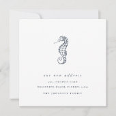 Kustzeepaardje Verandering van adres Verhuizen Aankondiging (Voorkant)