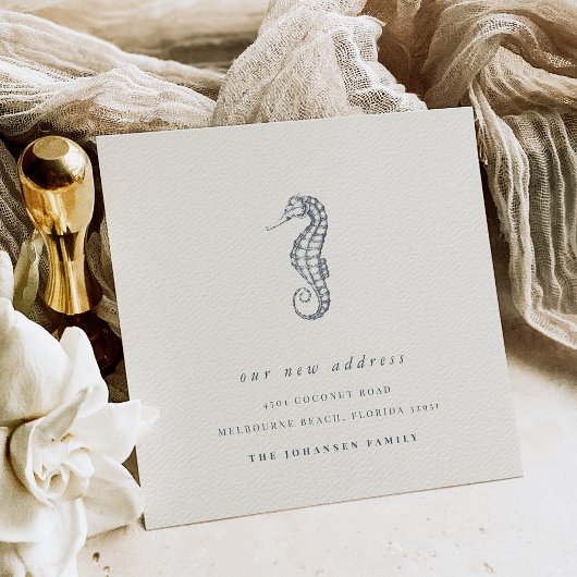 Kustzeepaardje Verandering van adres Verhuizen Aankondiging