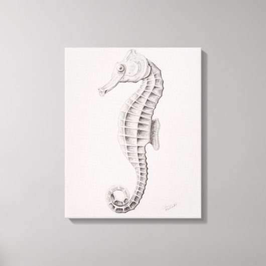 Kustzeeptekening Canvas Afdruk (Voorkant)