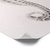 Kustzeeptekening Poster (Hoek)