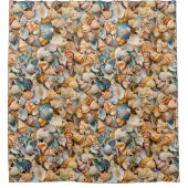 Kustzeeschelpen Douchegordijn (Voorkant)