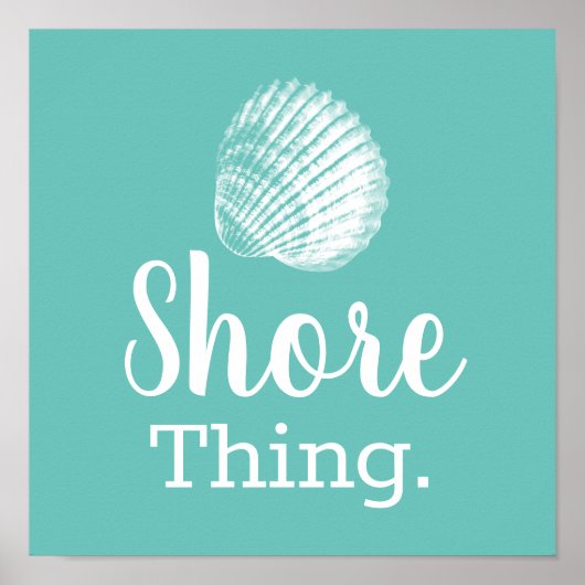 Kustzeeschol Shore Thding Poster (Voorkant)