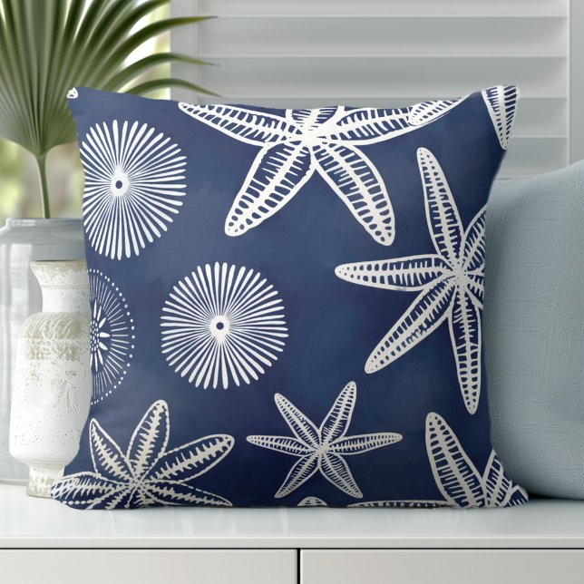 Kustzeester Blauw Wit Sierkussen (Transform Your Room with Coastal Throw Pillows.)
