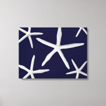 Kustzeester Navy Blauw Wit Tropische Fine Art