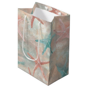 Kustzeester op Aqua Zandgolven Patroon (5) Medium Cadeauzakje