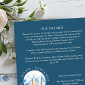 Kustzeilboot bruiloft details en QR-code Kaart