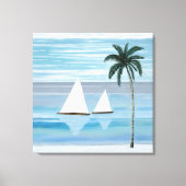 Kustzeilboot Canvas Print (Voorkant)