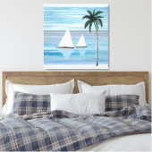 Kustzeilboot Canvas Print (Insitu (Slaapkamer))