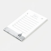 Kustzeilboot om te doen lijst post-it® notes (Schuin)