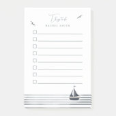 Kustzeilboot om te doen lijst post-it® notes (Voorkant)