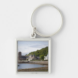 Kustzicht met historische gebouwen, Oban, Sleutelhanger