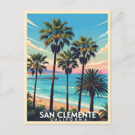 Kustzicht San Clemente Californië Briefkaart